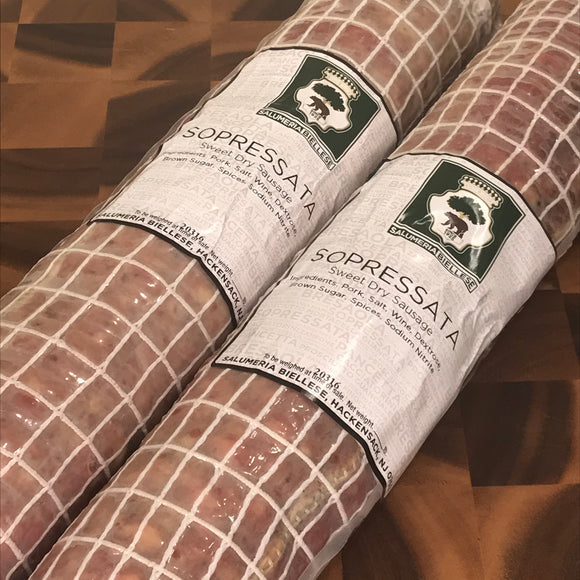 Salumeria Biellese Sweet Soppressata (Whole 4 lb)