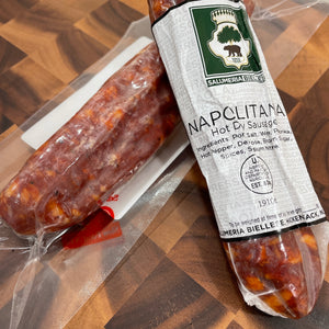 Salumeria Biellese Napolitana Salame, Hot (Whole 14 oz)